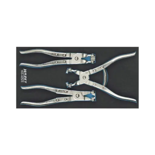 [163-425/3] Hazet Hose Clamp Pliers Set 3 Pieces