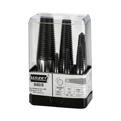 [840/8] Hazet Screw Extractor Set 8 Pieces