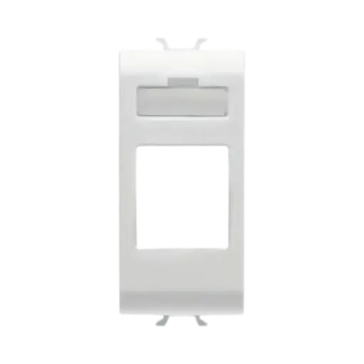 [GW10431] Gewiss Chorusmart Adapter For Housing Data Connectors - Type AMP/Keystone Jack, 1 Module, Glossy White