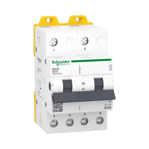 [R9SCO263] Schneider Electric Changeover Switch, Resi9, 2P, 63A, 230/240VAC