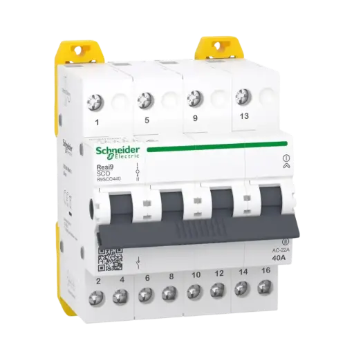 [R9SCO440] Schneider Electric Changeover Switch, Resi9, 4P, 40A, 400/415VAC