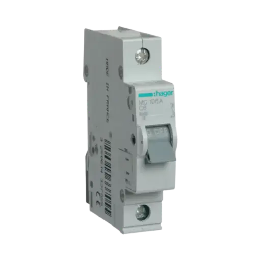 [MC106A] Hager Miniature Circuit Breaker 6kA 6A 1P C CURVE