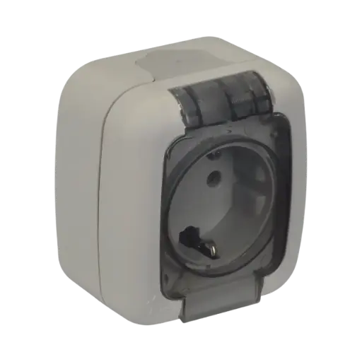 [3201-025-0601] TP Electric Weatherproof Socket German Type IP54