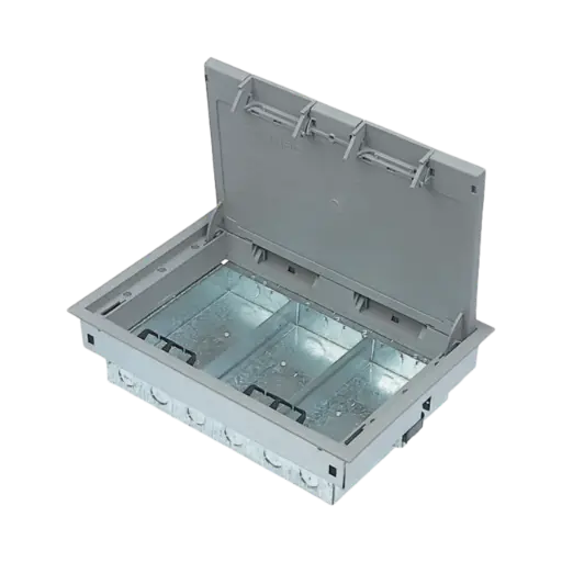 [CB3] Legrand  Compartment Contractor Floor Box 85mm with ABS Lid and Trim