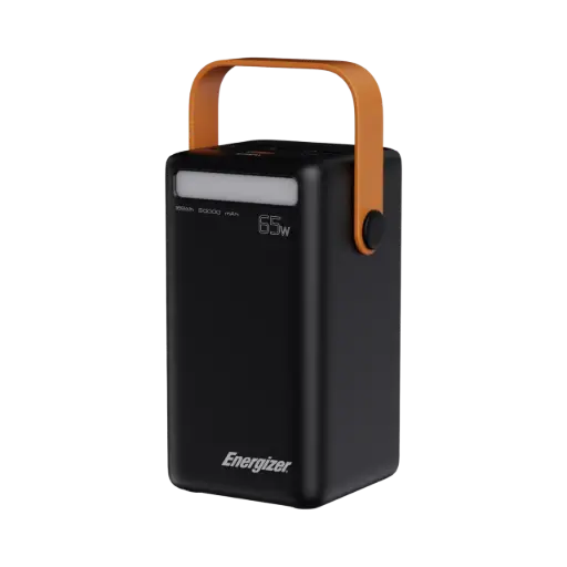 [UE50001PQ_BK] Energizer Super Power Bank 50000 mah 6 IN 1 LED Type C PD 65W, 3 USB A 22.5W, Dual Inputs All Your Devices Black