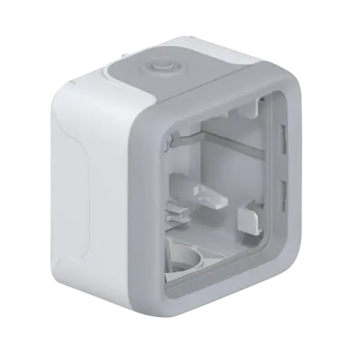[069651] Legrand Plexo™ Surface Mounting Box Plexo IP 55, 1 Gang, With Membrane Glands, Grey