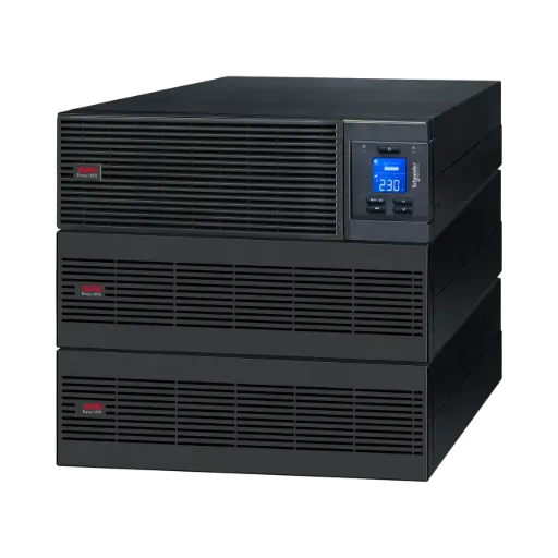 [SRV15KRILRK] APC Easy UPS On-Line, 15kVA/15kW, Rackmount 9U, 230V, Hard Wire 3-Wire (1P+N+E) Outlet, Intelligent Card Slot, LCD, Extended Runtime, W/ Rail Kit 