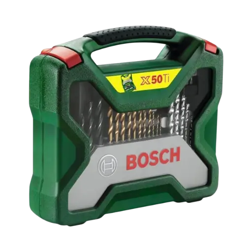 [2607019327] Bosch X-Line Drill- and Screwdriver Bit Set TiN-Coated 50 Pieces