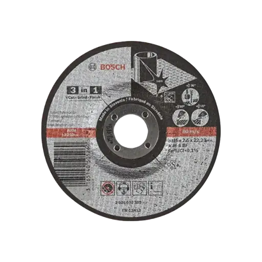 [2608602389] Bosch Grinding & Cutting Disc 5 Inch 3 mm