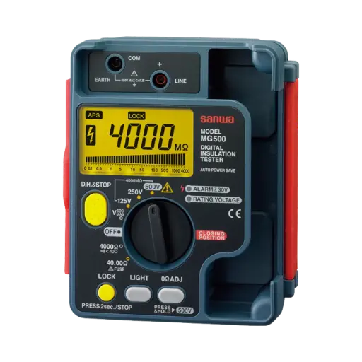 [MG500] Sanwa Insulation Tester Dustproof, Splashproof IP54 4000MΩ