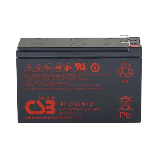 [HR1234WF2] CSB Top Terminal Valve Regulated Lead Acid (VRLA) Battery 12v 9A