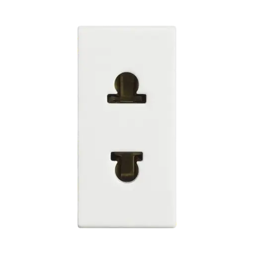 [D4125] Bticino Euro-American Standard Socket 2P 16 A 127/250 Va.c. White, Solida