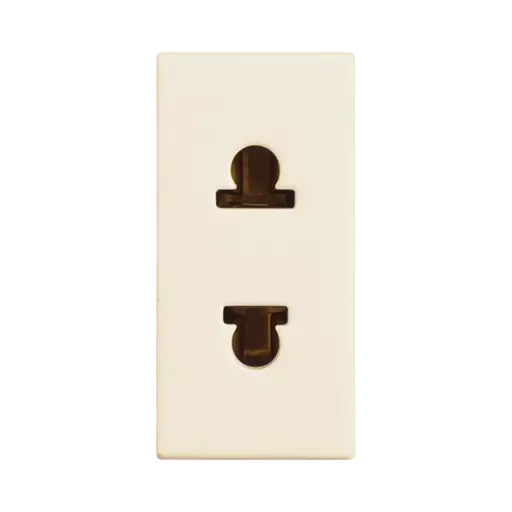 [DA4125] Bticino Euro-American Standard Socket 2P 16 A 127/250 Va.c. Beige, Solida