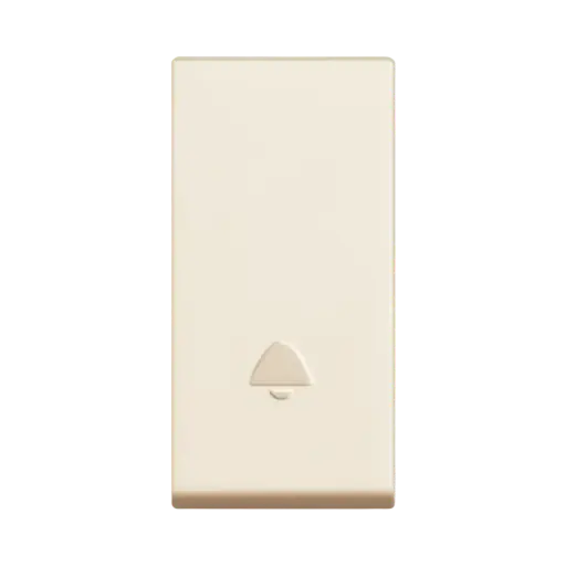 [DA005L] Bticino Pushbutton 1P (NO) 10 A 250 Va.c. with Bell Symbol Beige Solida