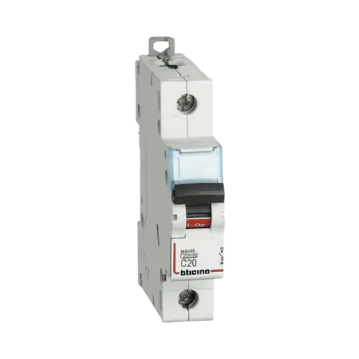 [FA811C20] Bticino Miniature Circuit Breaker (MCB),1P, 20A, 4500A