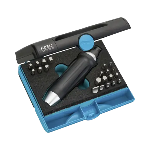 [2272/23N] Hazet Impact Bit Screwdriver Set 23-pieces, 5-10 PH2-PH4, T30-T50, 5/16 Inch Solid, Cross Recess Profile PH, Inside Hexagon TORX® Profile, Slot Profile