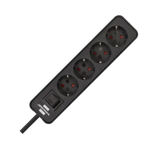 brennenstuhl Ecolor Power Strip 4-way Extension Lead With Switch and 1.5m Cable