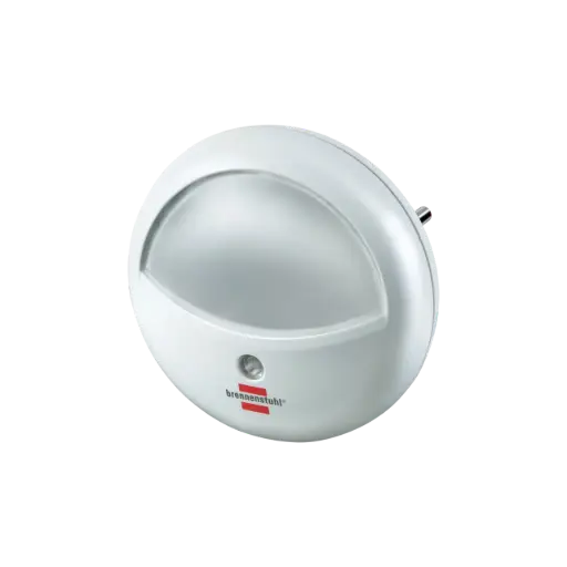 [1173210] brennenstuhl LED Round Orientation Light / Night Light With Twilight Sensor For The Socket (Soft and Unobtrusive Light, With 2 LEDs) 