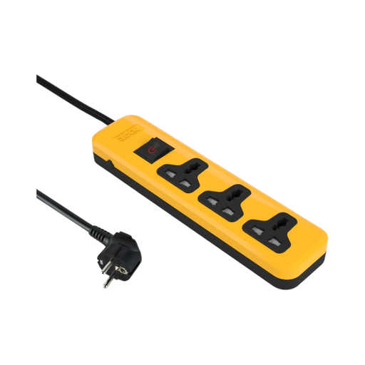iLock 3 Universal Outlet Power Strip With Overload Switch