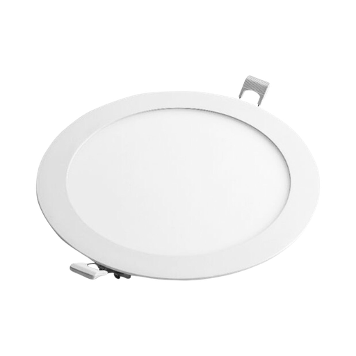 elios Led Recessed Round Downlight Panel 18w Plastic