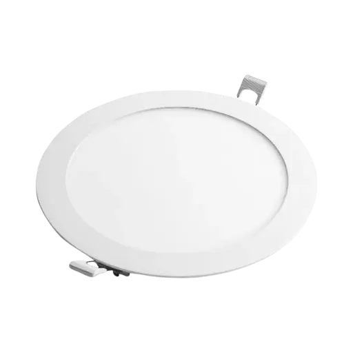 elios Led Recessed Round Downlight Panel 12w Plastic