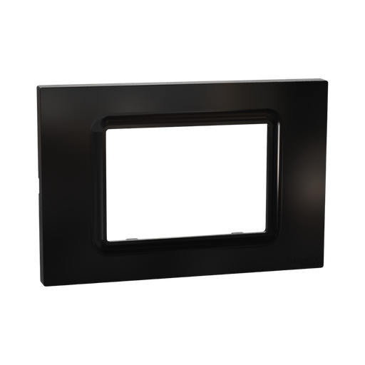 [M3TB03_BK] Schneider Electric Miluz E Cover Frame, 3 Gang, Black