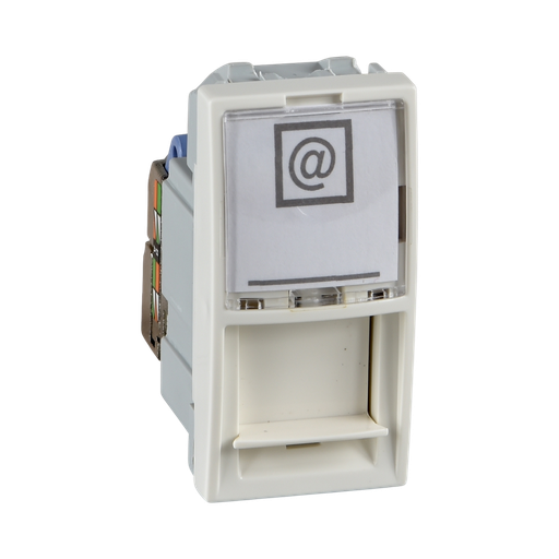 [MGU3.414.25] Schneider Electric 1 RJ45 Socket 1 m Cat.6, UTP - Ivory Unica